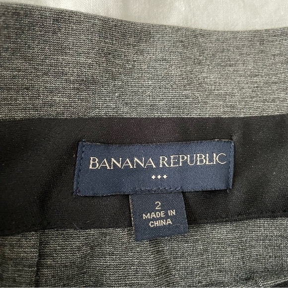 Banana Republic Sz 2 Charcoal Paper Bag Waist Skirt Factory - Picture 2 of 4
